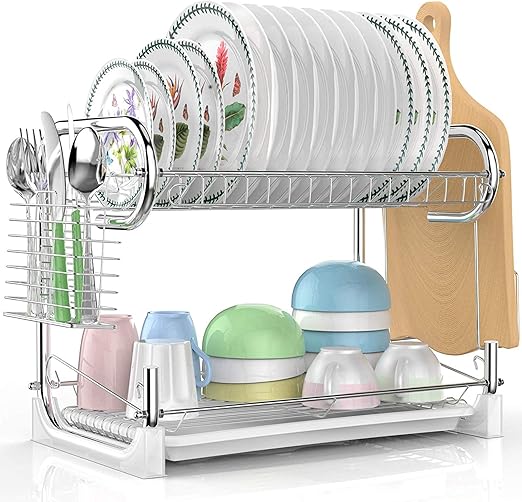 2 tier dish rack amazon