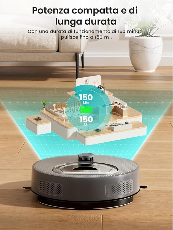 M330 Plus Robot Aspirapolvere Lavapavimenti Anti-Groviglio