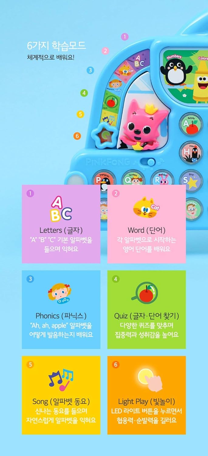 pinkfong baby shark alphabet bus