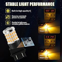 iBrightstar 3157 LED Bulb Amber, 3157a LED Turn