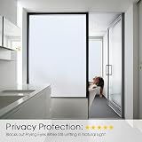 Lifetree Frosted Window Film Privacy Opaque 75x200 cm Non-Adhesive view 2