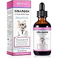 Collagen for Cats, Liquid Collagen for Cats, Liquid Collagen Skin and Coat Cats, Cats Collagen, Itch Relief for Cats with Biotin, Collagen Supplement for Cats Salmon Flavor