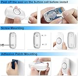 SECRUI Wireless Doorbell 300M Waterproof Plug In with 2 Receivers 58 Chimes view 7