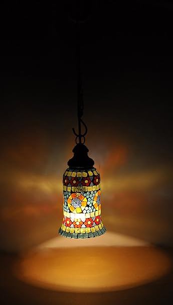 Buy Lal Haveli Home Room Decor Glass Ceiling Hanging Lamp Lights