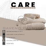 GC GAVENO CAVAILIA Fade Resistant Bath Towels Set 700 GSM Mocha 2PK view 6