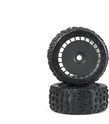Amazon.com: ARRMA dBoots Exabyte Glued Tire Set, Black (2