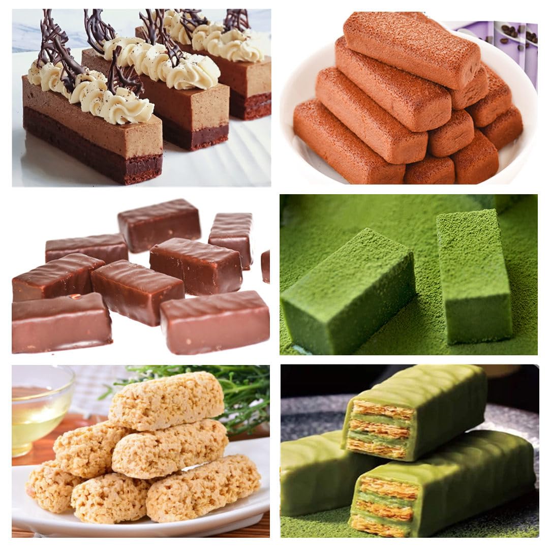 JOERSH 2pcs Granola Bar Mold Rectangle Silicone Candy Bar Mold Deep for Baking Chocolate Energy Bars/Protein/Nutrition/Cereal Bars/Cheesecake/12-Cavity Butter Mould