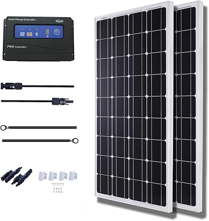 Amazon Com Komaes 200 Watts 12volts Monocrystalline Solar Panel