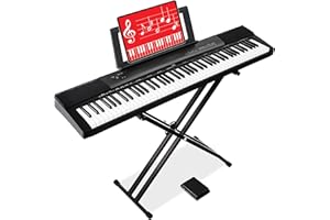 Best Choice Products 88-Key Full Size Digital Piano Electronic Keyboard Set for All Experience Levels w/Semi-Weighted Keys, S
