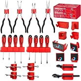 18PCS Magnetic Tool Organizer Set, Includes 8 Screwdriver Holders, 2 Large Wrench Organizers, 4 Small Wrench Organizers and 4 Pliers Racks for Toolbox, Garage and Workshop Storage, Tools Not Included