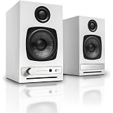 Audioengine A2 HD (HD3) Wireless Computer Speakers &ndash; Bluetooth Desktop | Speakers with DAC, Headphone Amplifier and USB Audio - White