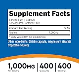 Nutricost Taurine 1000mg 400 Capsules view 2