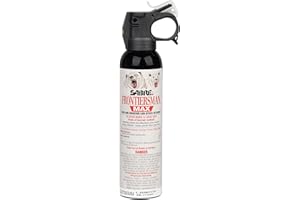 SABRE Frontiersman MAX Bear Spray – 40 ft Range, Maximum Strength, The Only EPA-Registered Spray for Bears & Mountain Lions, 9.2 oz, Glow Safety Clip, Outdoor Hiking & Camping Protection