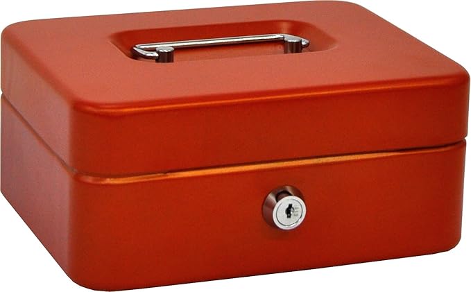 Olle Caja de Caudales con Bandeja Extraíble, Rojo, M: Amazon.es: Hogar
