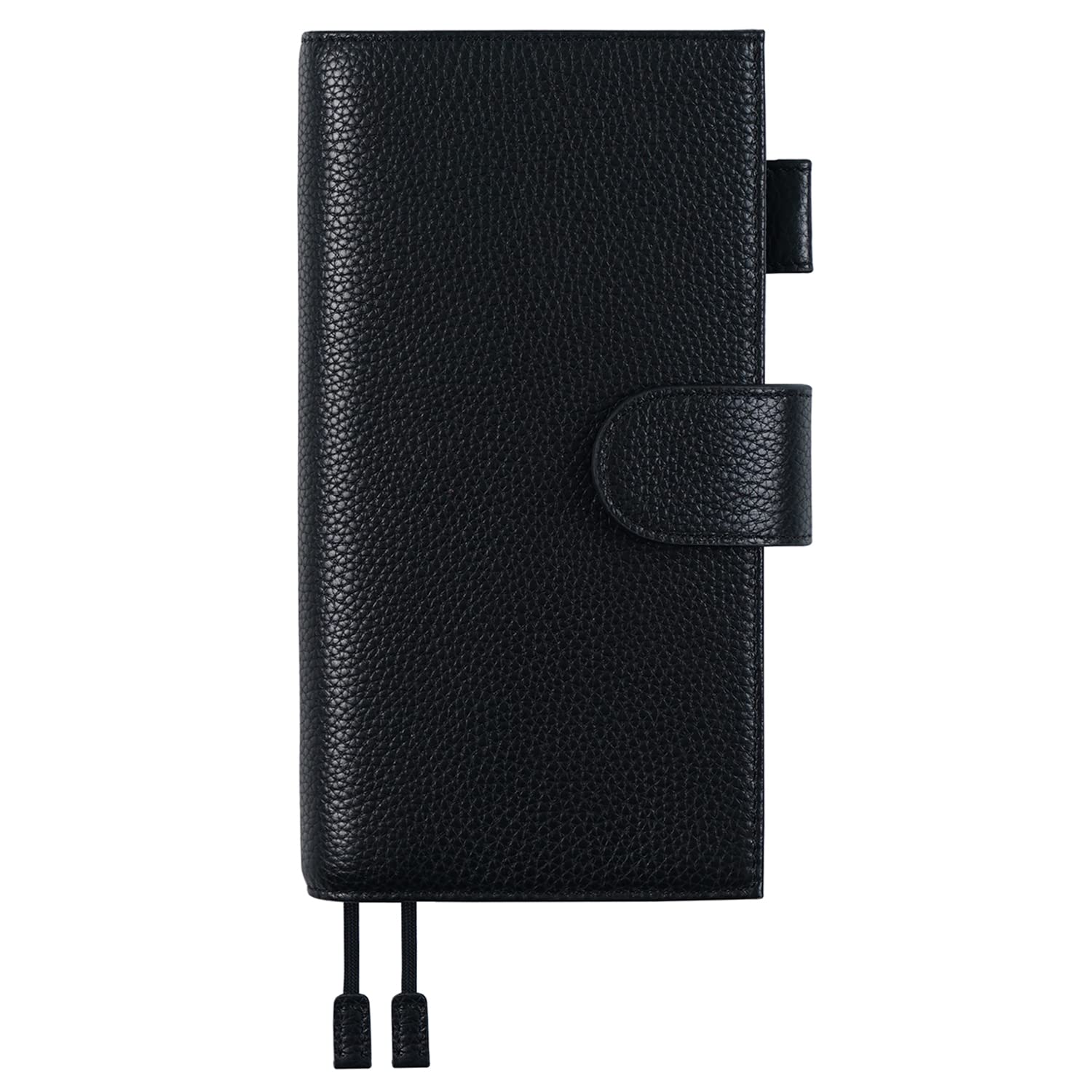 Moterm Leather Cover for Hobonichi Weeks - Fits Weeks Mega with Back Pocket, Pebble Black