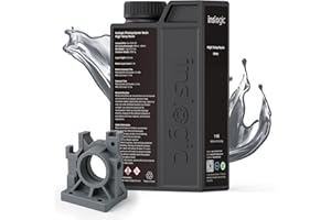 Inslogic High Temp 3D Printer Resin, Functional Resin 405nm DLP LCD UV-Curing Photopolymer Resin for Prototyping, Ducting, High Precision Printing,1KG Grey