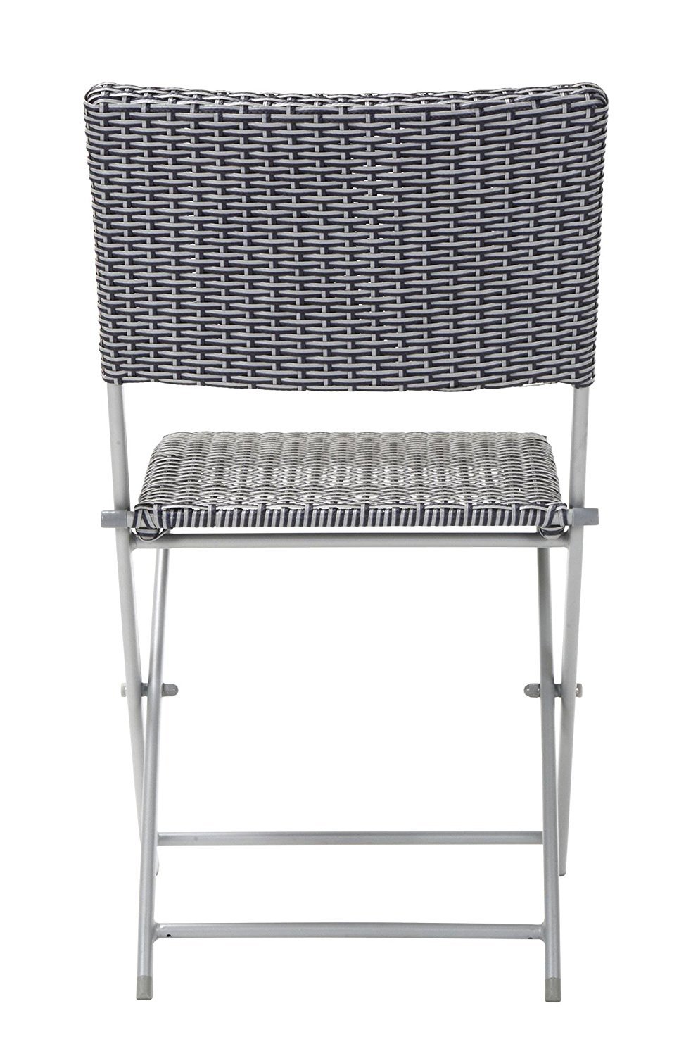cosco outdoor living paloma steel patio dining chairs light gray sling on Dining Sets Steel Frame Gray And Navy Resin Wicker Cosco 87637grye Outdoor Livingintellifit 7 Piece Steel Woven Wicker Compact Folding Patio Dining Set Aluminum Top Table Patio Lawn Garden