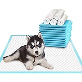 Deep Dear Pet Training and Puppy Pads 24"x24" (75 Count), Super Absorbent Pee Pads for Dogs, Leak-Proof Dog Potty Training Pa