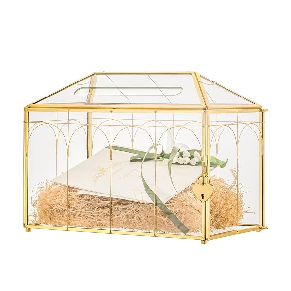 NCYP GLASS CARDS BOX WITH SLOT AND LOCK...