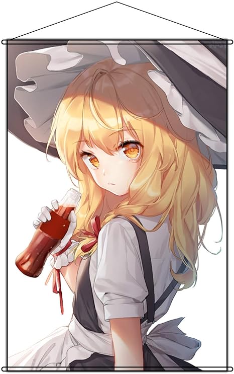 Amazon Libby タペストリー 東方project 東方プロジェクト とうほうプロジェクト 雾雨魔理沙 ポスター 掛ける絵 巻物 軸物 アニメ おしゃれ 萌え 90cmx60cm アニメ 萌えグッズ 通販