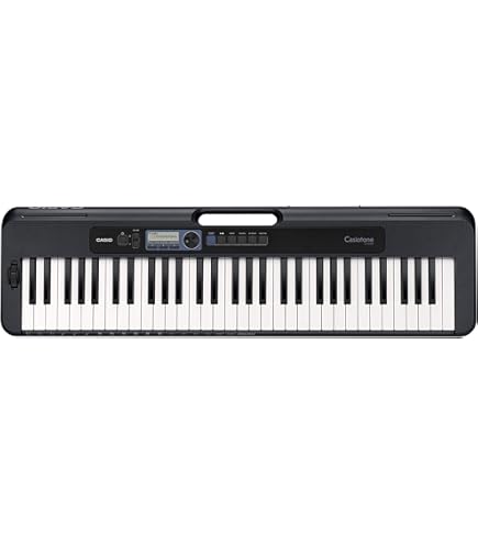 Teclado Musical Casio CT-S195 61 teclas, 400 timbres e 48 notas de