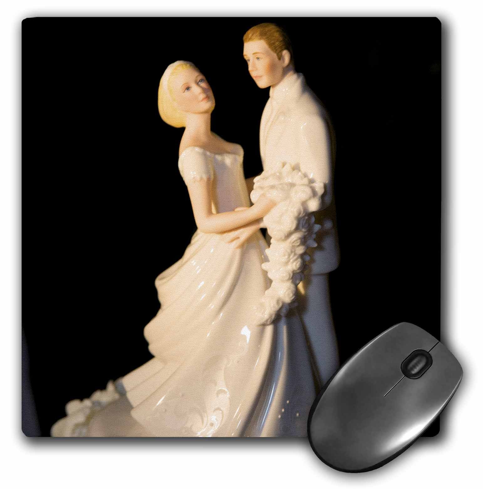 3dRose mp_76119_1 8 x 8-Inch Dominican Republic, Bavaro, Wedding Cake Topper-Ca14 Jen0178 - Jim Engelbrecht Mouse Pad