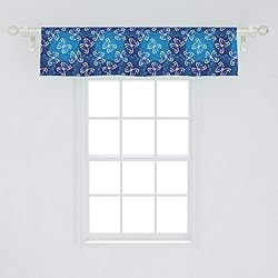 Ambesonne Butterfly Window Valance, Spring Animal
