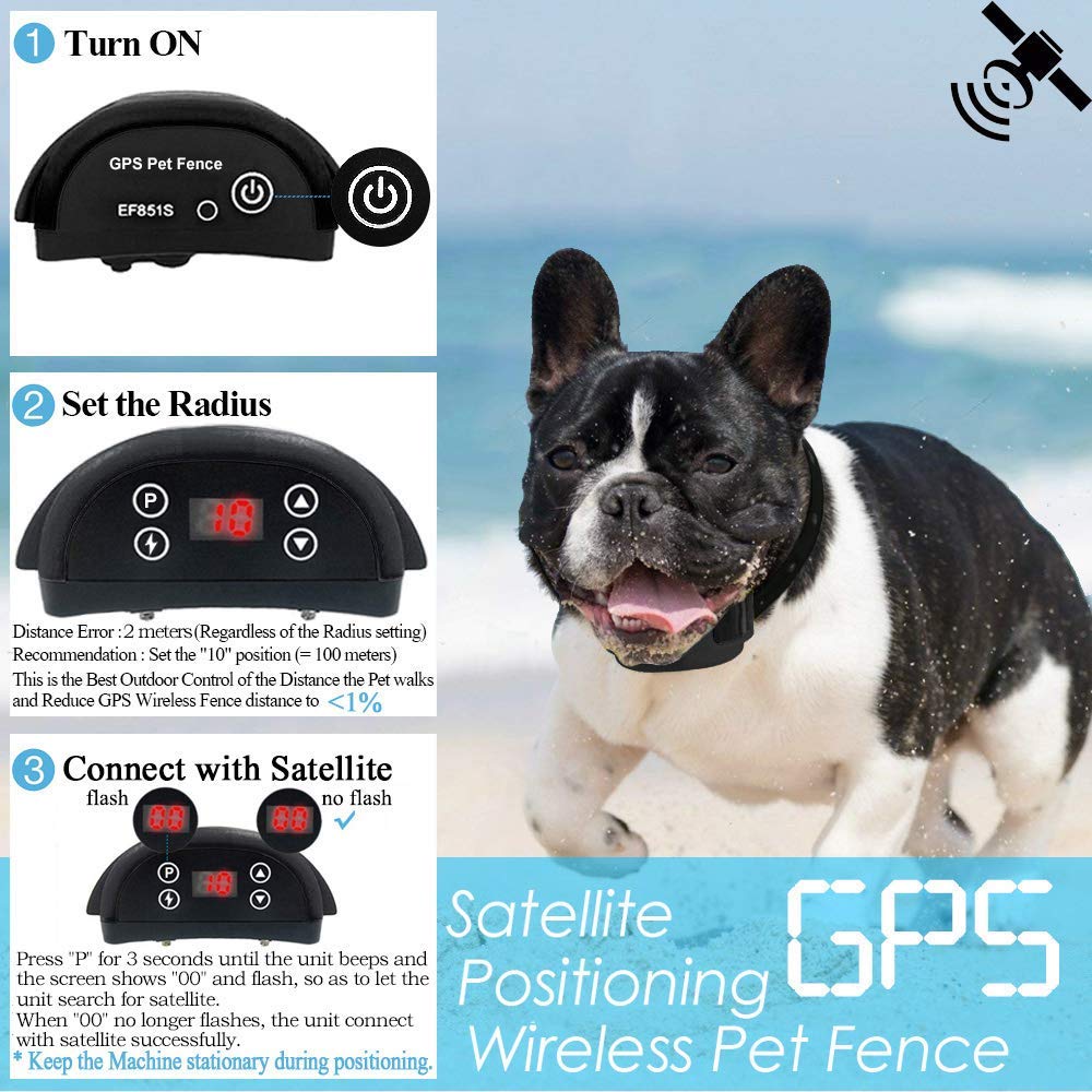 Reviews AngelaKerry Wireless Dog Fence System with GPS, Outdoor Pet