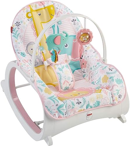 Fisher-Price Infant-to-Toddler Rocker, Pink in Oman Whizz Bouncers