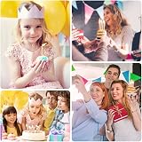 URAQT Birthday Candles 24 Pcs Metallic Holders 5.1in Cake Candles view 7