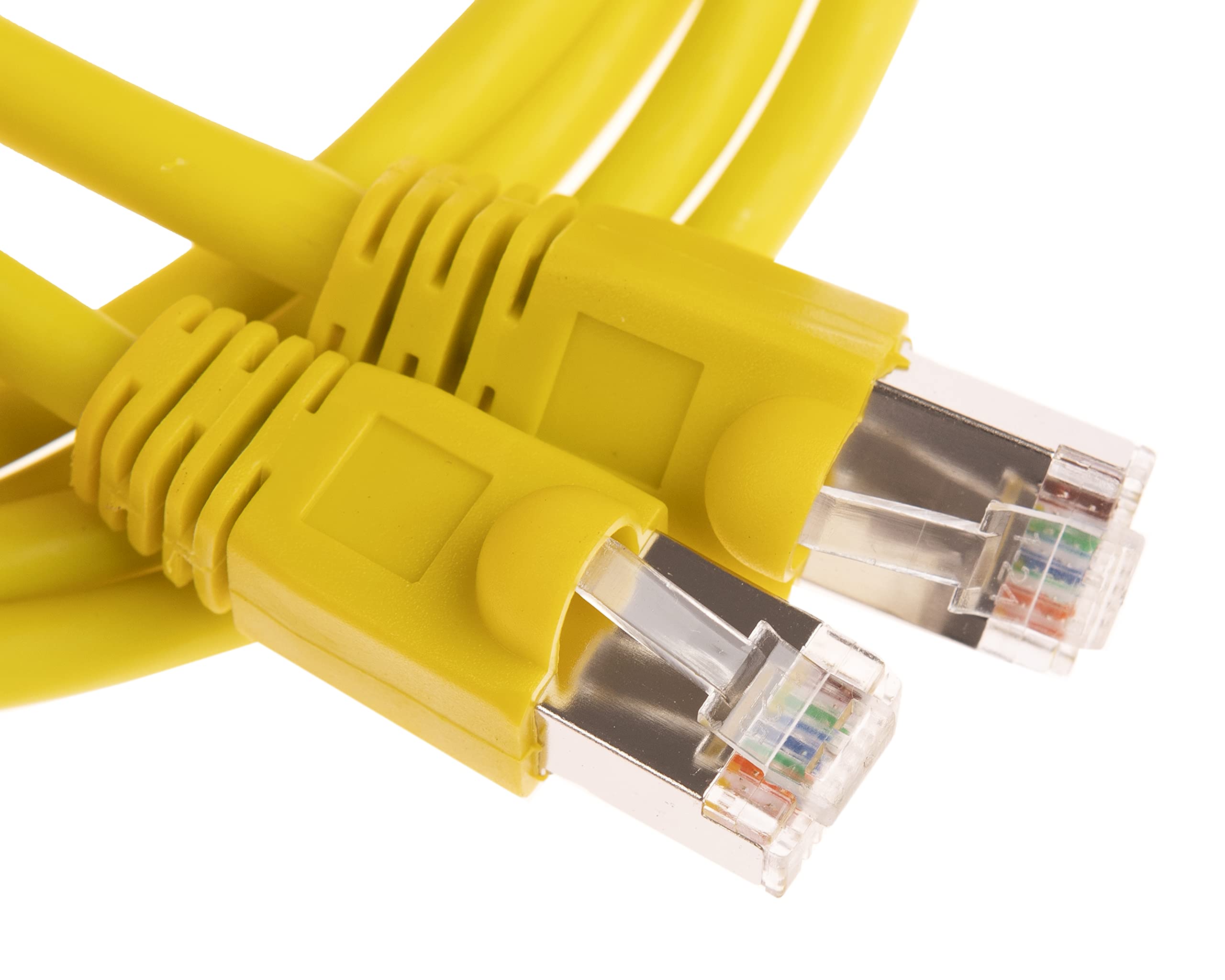 CDL Micro FTP Shielded Cat6 RJ45 Ethernet Network LAN Patch Cable 2m - Yellow