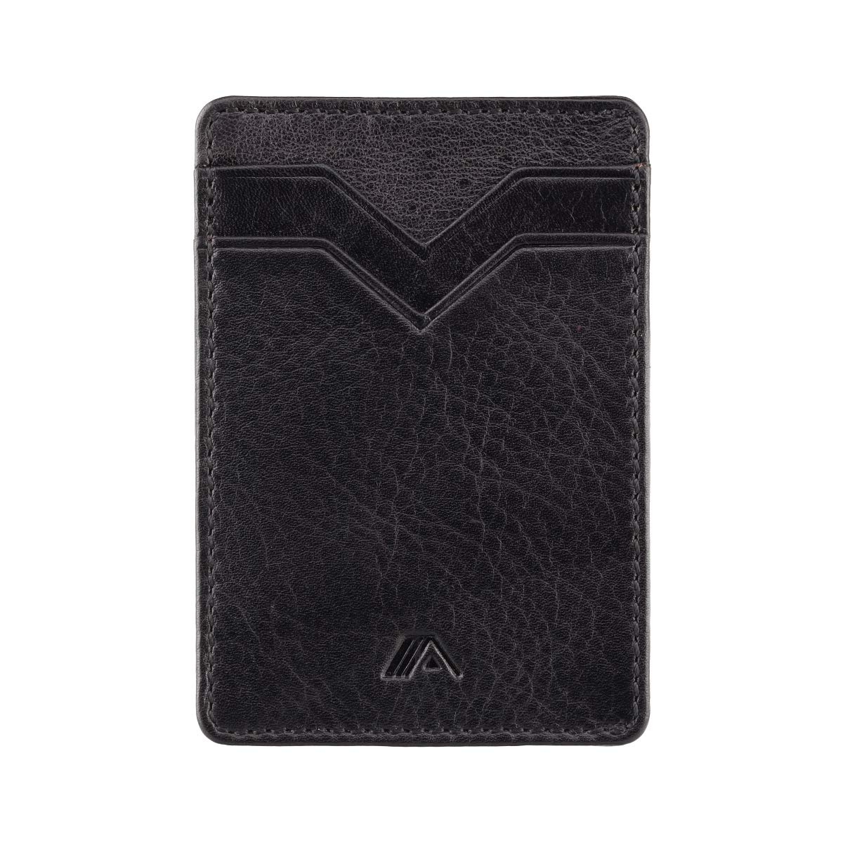 A-SLIM RFID Small Card Holder - Minimalist Front Pocket Wallet - Mens Leather Card Holder Wallet - Upright Credit Card Wallet - Jimi