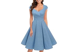 Bbonlinedress Women Short 1950s Retro Vintage Cocktail Party Swing Dresses