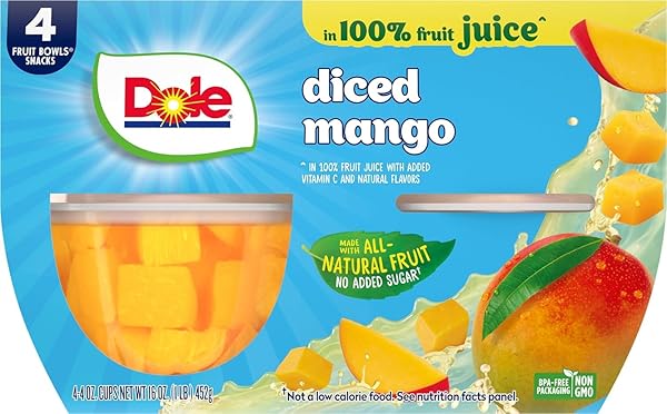 DOLE DICED MANGO IN 100% FRUIT JUICE –...