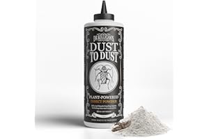 Dr. Killigan's Dust to Dust Powder - Diatomaceous Earth Alternative - Insect Killer for Indoor & Outdoor Use - Removes on Contact & While You Sleep, Protects up to 6 Months (10 oz)