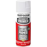 Rust-Oleum 260737 Automotive Sandable Primer Spray, 12 oz, White