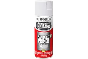 Rust-Oleum 260737 Automotive Sandable Primer Spray, 12 oz, White