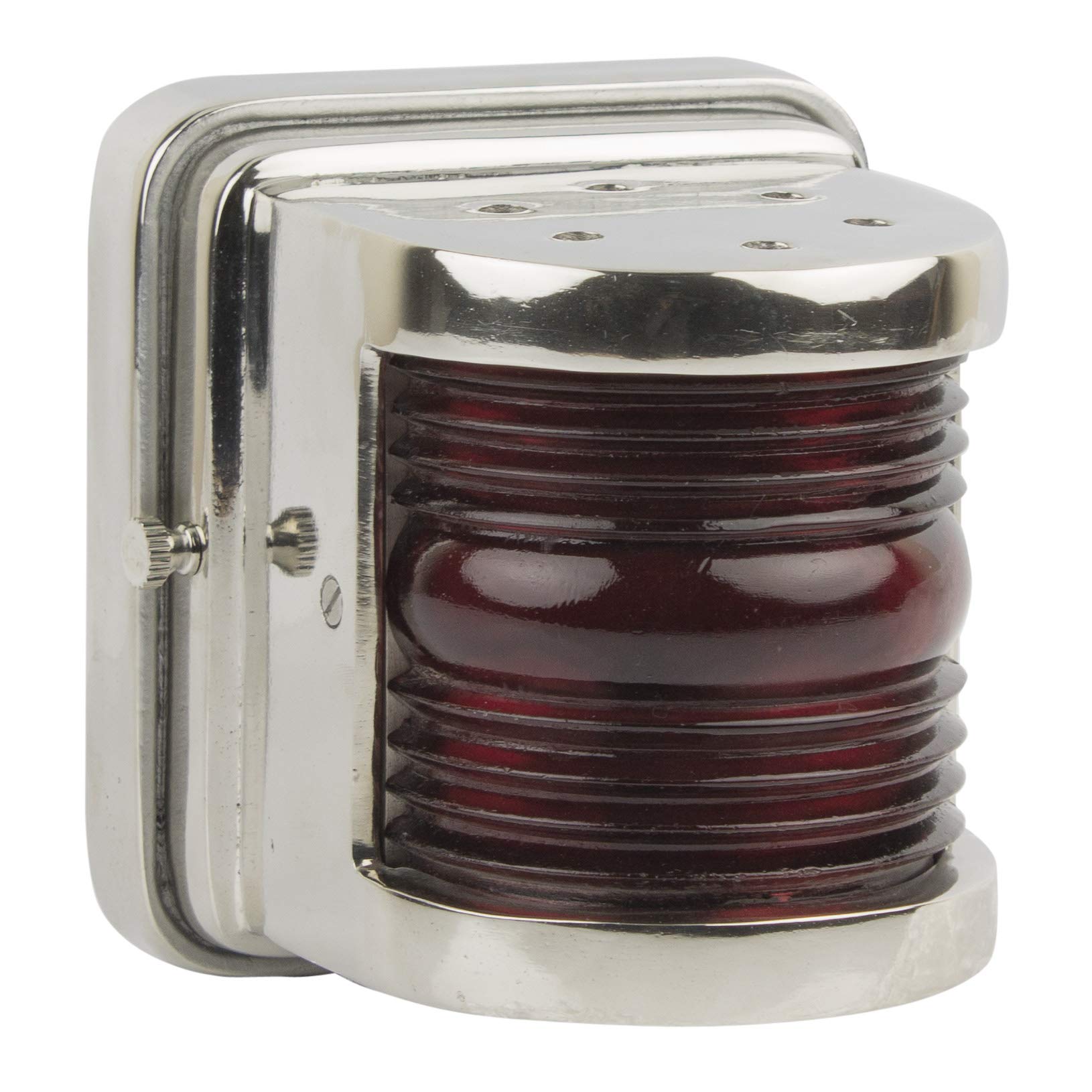 Nickel-plated Port (Red) Wall Light