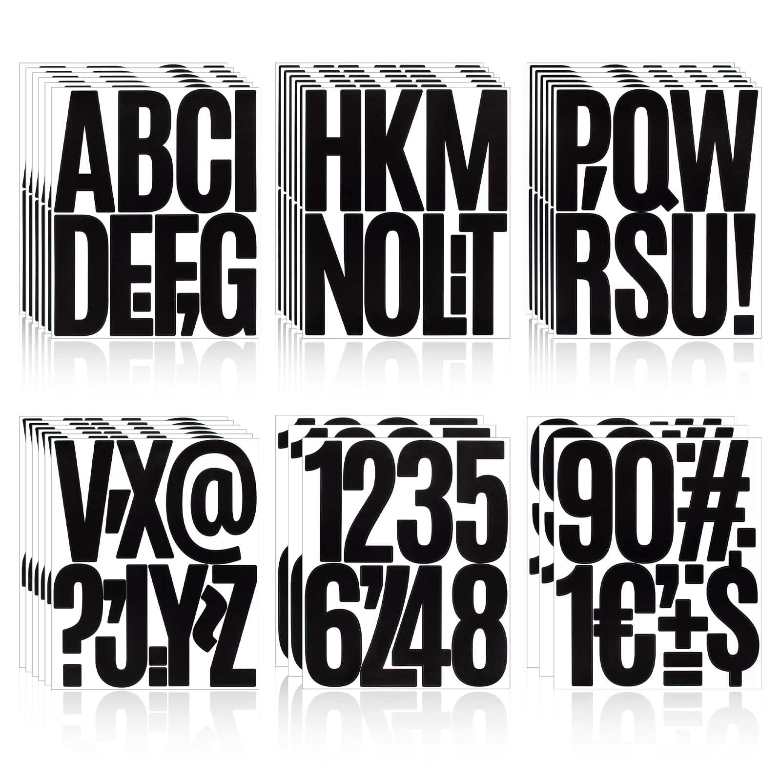 300 Pieces 30 Sheets Letter Stickers,Self Adhesive