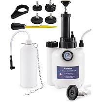 ECD Germany Purgeur de Frein 4L avec Réservoir d'Aspiration 1L