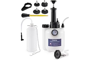 3L Brake Fluid Bleeder Kit w/ 1L Catch Bottle, Pressure Brake Bleeding Tool, Manual Power Bleeder for Brakes and Clutch Syste
