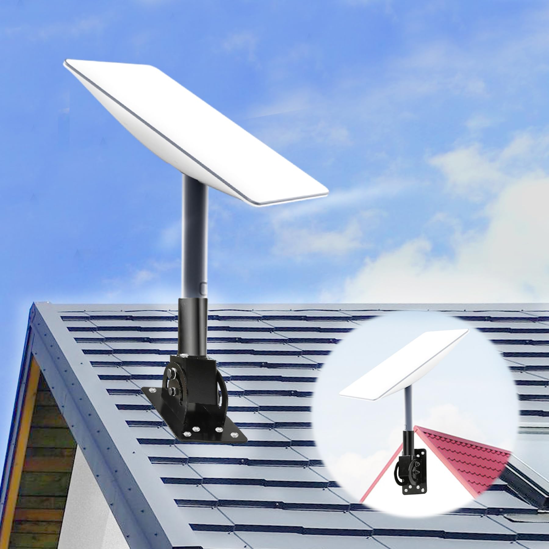 Photo 1 of Adjustable Starlink Roof Mount Kit?for nternet Kit Satellite with Starlink Wall Mount Adapter Compatible V2?Accessories