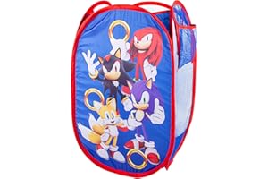 KOSIK Anime Character Pop Up Hamper with Dual Handles Cartoon Collapsible Laundry Basket 21''H (Hedgehog)