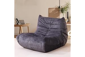 Snug Sofee Bean Bag Chairs for Adults, Bean Bag Sofa - Adult Size with Soft Dutch Velvet Fabric Cover Design for Living Room, Apartments, Reading Corner, Gaming, and Movie Venue (SlateGray)