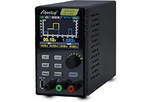 Abestop AT6305 DC Power Supply Variable, (60V 5A 300W) Adjustable Switching Regulated DC Bench Linear Power Supply with 4-Digts 2.8-inch TFT LCD Display