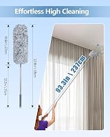Fogray 2026 Upgraded Extendable Duster Telescopic Soft Silicone Cap Microfiber view 3