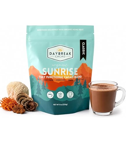 Amazon.com : Daybreak Organic Mushroom Hot Chocolate Cacao Drink