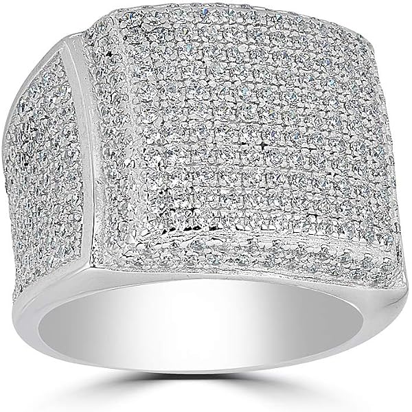 Polished 925 Sterling Silver Nugget Ring 'The Knight' For Men - Handmade In USA, Size 7