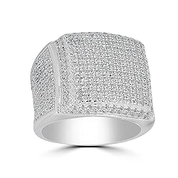 HarlemBling Solid 925 Sterling Silver Men's Ring