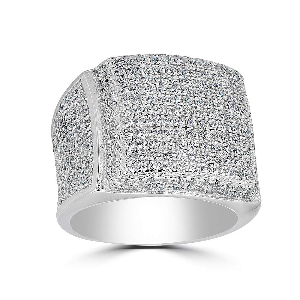 HarlemBling Solid 925 Sterling Silver Men's Ring